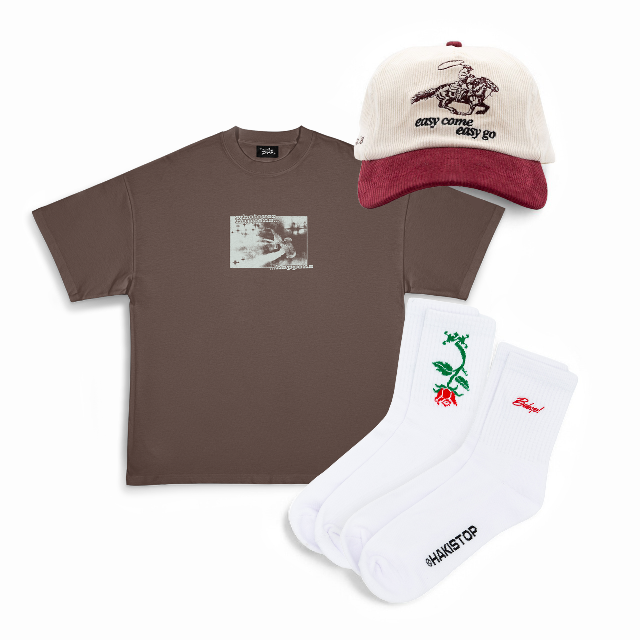 Haki Studios Asteroid Blues Tee Bundle - Coffee / S