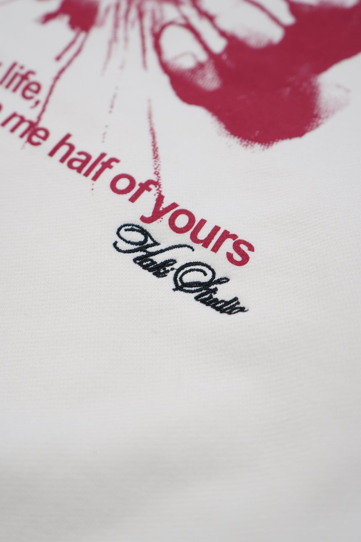 Red and black graphic with text on a white background